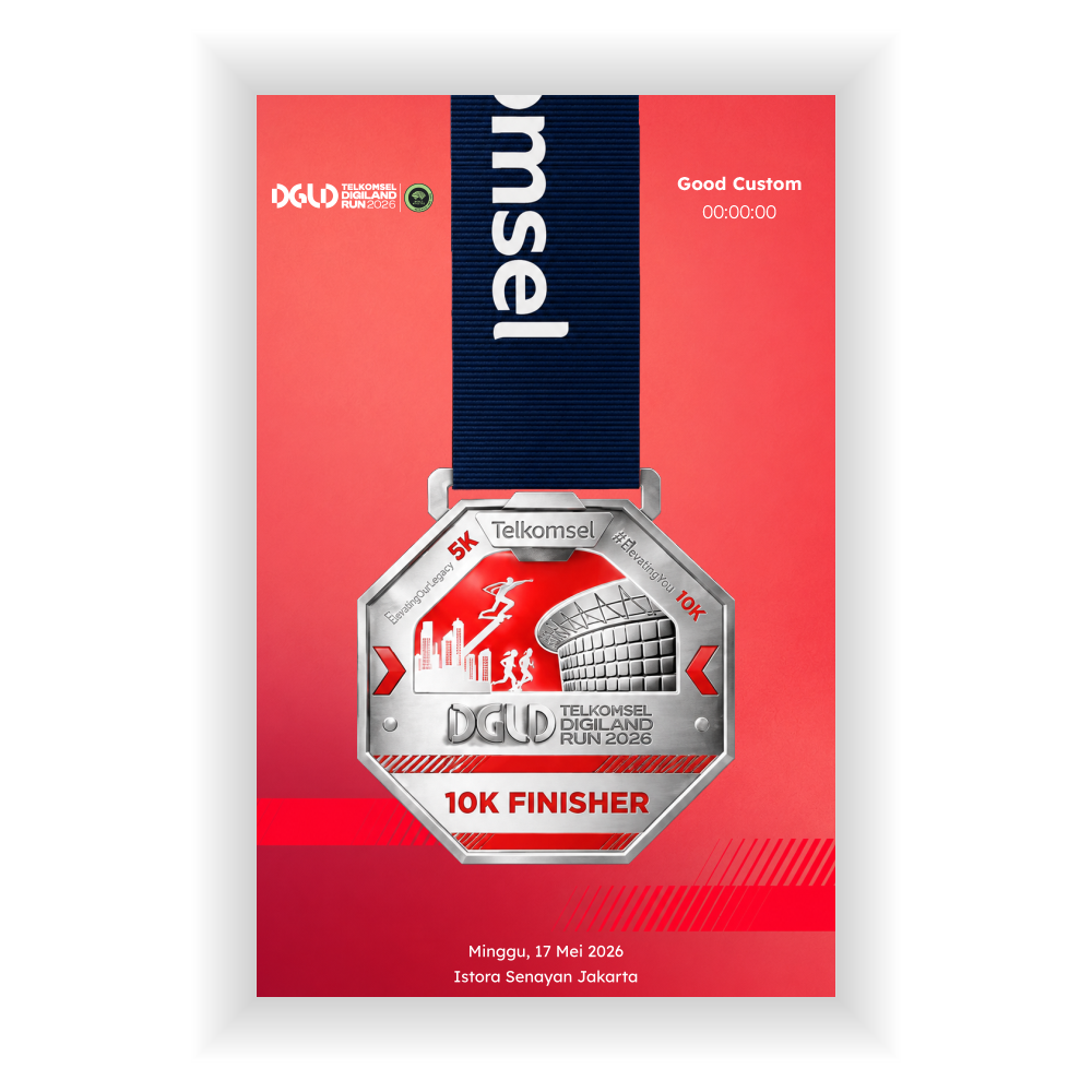 Good Custom Medal Frame Digiland Run 2026